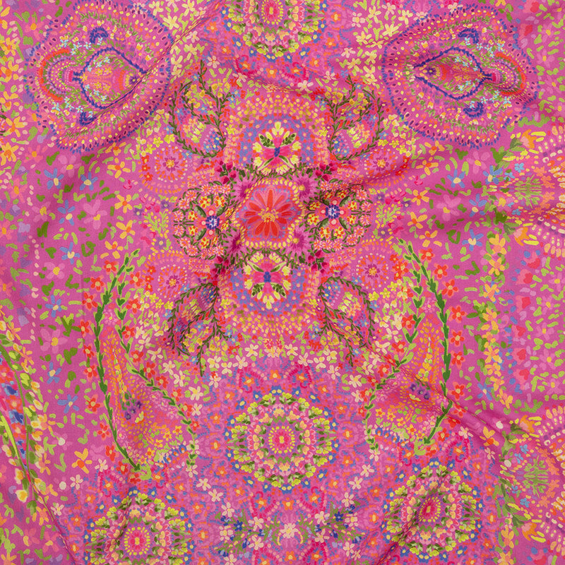 Cotton Voile - Pink Paisley - Amsterdam Market Print - Mood Exclusive Gisele Collection