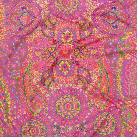 Cotton Voile - Pink Paisley - Amsterdam Market Print - Mood Exclusive Gisele Collection