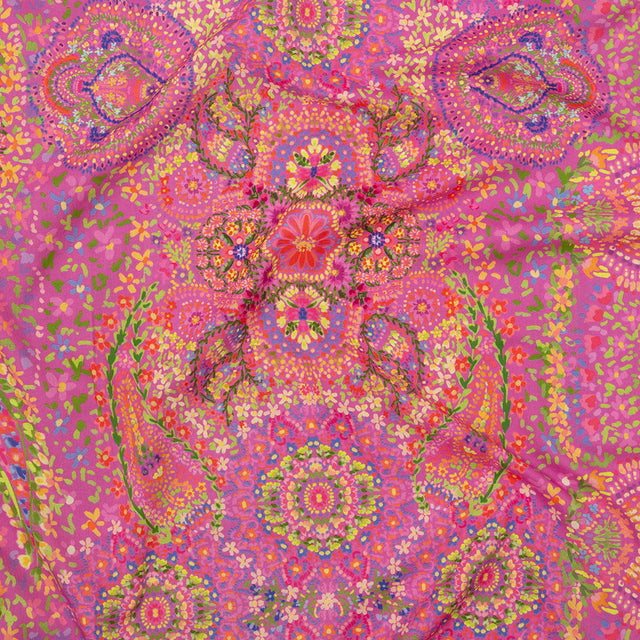 Cotton Voile - Pink Paisley - Amsterdam Market Print - Mood Exclusive Gisele Collection