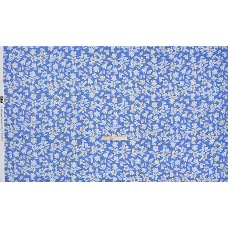 Rayon Challis - Blue Floral - Daybreak Bloom Print - Mood Exclusive Chariot Collection