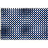 Stretch Cotton Sateen - Blue and Orange Geometric - Santorini Spritz Print - Mood Exclusive Chariot Collection