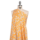 Stretch Cotton Sateen - Yellow Floral - Daybreak Bloom Print - Mood Exclusive Chariot Collection