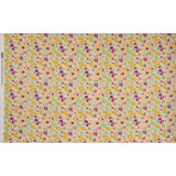 Stretch Cotton Sateen - Yellow and Plum Floral - Midsummer Meadow Print - Mood Exclusive Chariot Collection