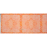 Stretch Cotton Sateen Panel - Orange Paisley Floral - Sicilian Summer Print - Mood Exclusive Chariot Collection