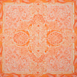 Stretch Cotton Sateen Panel - Orange Paisley Floral - Sicilian Summer Print - Mood Exclusive Chariot Collection