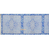 Stretch Cotton Sateen Panel - Blue Paisley Floral - Sicilian Summer Print - Mood Exclusive Chariot Collection