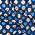 Cotton Voile - Blue and Orange Geometric - Santorini Spritz Print - Mood Exclusive Chariot Collection