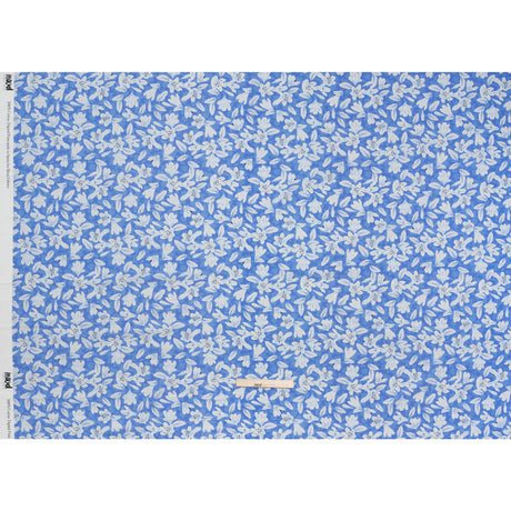 Cotton Voile - Blue Floral - Daybreak Bloom Print - Mood Exclusive Chariot Collection