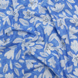 Cotton Voile - Blue Floral - Daybreak Bloom Print - Mood Exclusive Chariot Collection
