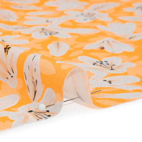 Cotton Voile - Yellow Floral - Daybreak Bloom Print - Mood Exclusive Chariot Collection