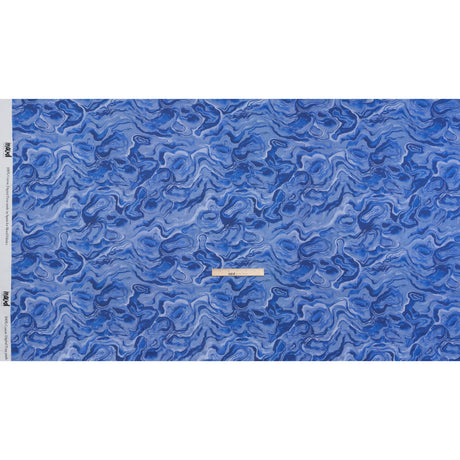 Cotton Voile - Blue Abstract - Skyscape Print - Mood Exclusive Chariot Collection