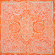 Cotton Voile Panel - Orange Paisley Floral - Sicilian Summer Print - Mood Exclusive Chariot Collection