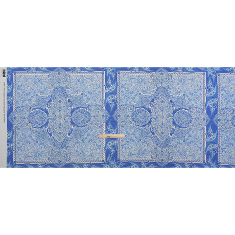 Cotton Voile Panel - Blue Paisley Floral - Sicilian Summer Print - Mood Exclusive Chariot Collection