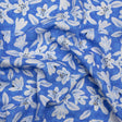 Linen-Rayon Woven - Blue Floral - Daybreak Bloom Print - Mood Exclusive Chariot Collection