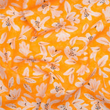 Linen-Rayon Woven - Yellow Floral - Daybreak Bloom Print - Mood Exclusive Chariot Collection