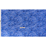 Linen-Rayon Woven - Blue Abstract - Skyscape Print - Mood Exclusive Chariot Collection