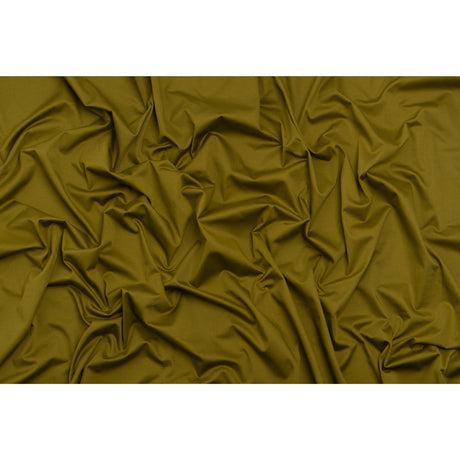 Stretch Cotton Sateen - Olive Green - Mood Exclusive Carlos Collection