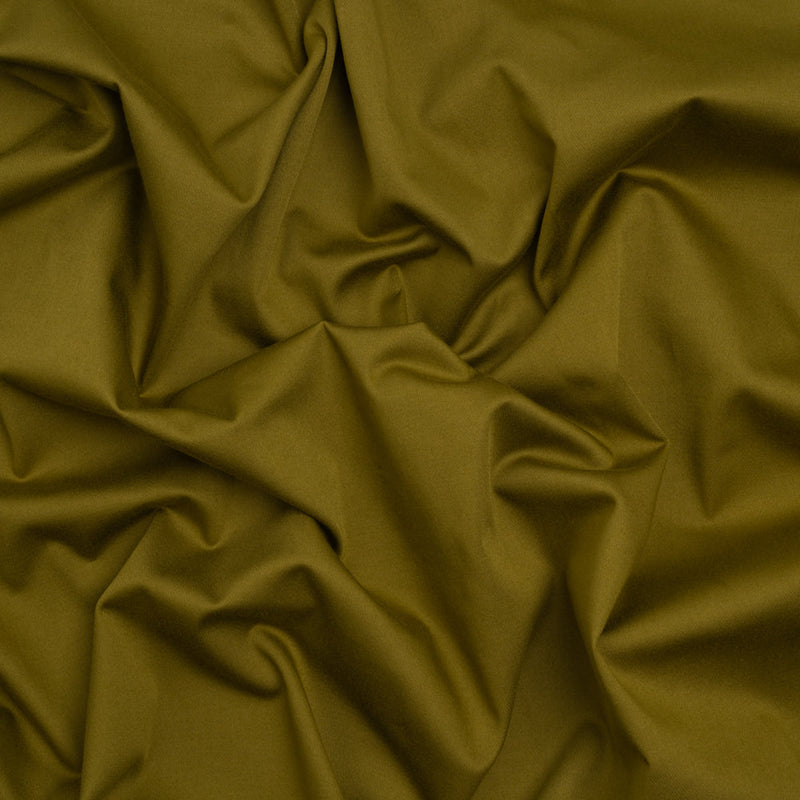 Stretch Cotton Sateen - Olive Green - Mood Exclusive Carlos Collection
