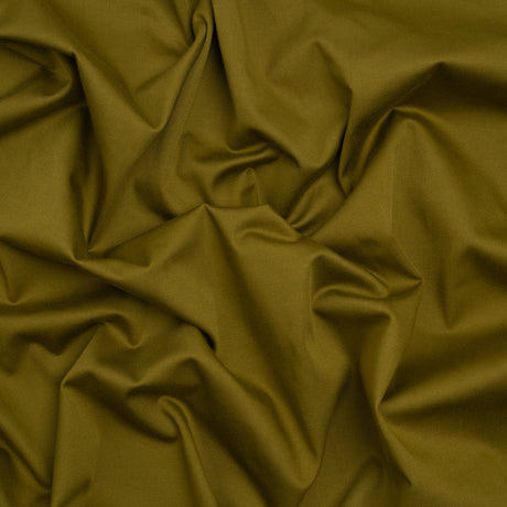 Stretch Cotton Sateen - Olive Green - Mood Exclusive Carlos Collection