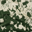 Cotton Voile - Hunter Green and Cream Big Floral - Rorschach Rosettes Print - Mood Exclusive Acadia Collection