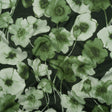 Cotton Voile - Green Painterly Flowers - Coastal Clover Print - Mood Exclusive Acadia Collection