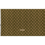 Cotton Voile - Olive, Hunter Green, and Beige Floral Ogees - Woodland Blooms Print - Mood Exclusive Acadia Collection