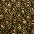 Cotton Voile - Olive, Hunter Green, and Beige Floral Ogees - Woodland Blooms Print - Mood Exclusive Acadia Collection