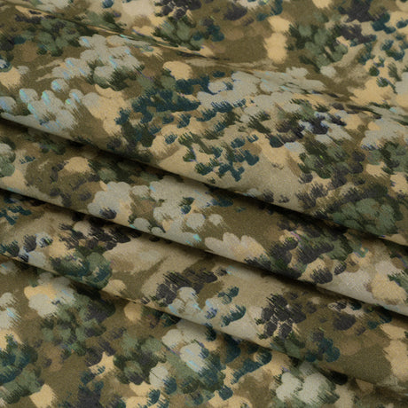Cotton Voile - Olive, Green and Beige Abstract Dots - Forest Lookout Print - Mood Exclusive Acadia Collection
