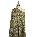 Cotton Voile - Olive, Green and Beige Abstract Dots - Forest Lookout Print - Mood Exclusive Acadia Collection