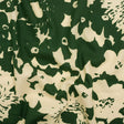 Linen and Rayon Woven - Hunter Green and Cream Big Floral - Rorschach Rosettes Print - Mood Exclusive Acadia Collection