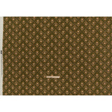 Linen and Rayon Woven - Olive, Hunter Green, and Beige Floral Ogees - Woodland Blooms Print - Mood Exclusive Acadia Collection