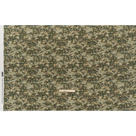 Linen and Rayon Woven - Olive, Green and Beige Abstract Dots - Forest Lookout Print - Mood Exclusive Acadia Collection