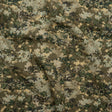 Linen and Rayon Woven - Olive, Green and Beige Abstract Dots - Forest Lookout Print - Mood Exclusive Acadia Collection