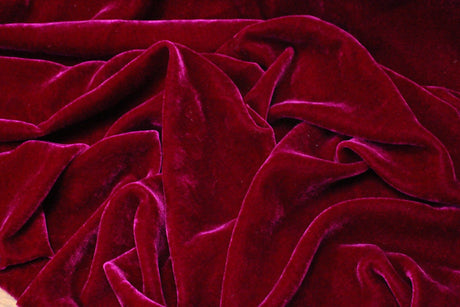 Premium Silk Rayon Velvet Fabric - Azalea, 45" Width (1 Yard)