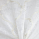 Merano Fabric Embroidered Metallic Sheer Fabric - Silver/Metallic, White/Metallic, Gray/Metallic, 59" Width (1 Yard)