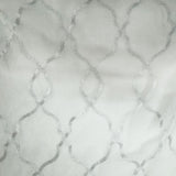Merano Fabric Embroidered Metallic Sheer Fabric - Silver/Metallic, White/Metallic, Gray/Metallic, 59" Width (1 Yard)