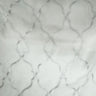 Merano Fabric Embroidered Metallic Sheer Fabric - Silver/Metallic, White/Metallic, Gray/Metallic, 59" Width (1 Yard)