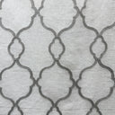 Merano Fabric Embroidered Metallic Sheer Fabric - Silver/Metallic, White/Metallic, Gray/Metallic, 59" Width (1 Yard)