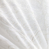 Mercury Metallic Damask Sheer Polyester Fabric - Silver/Metallic, 58" Width (1 Yard)