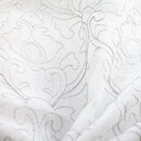 Mercury Metallic Damask Sheer Polyester Fabric - Silver/Metallic, 58" Width (1 Yard)