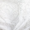 Mercury Metallic Damask Sheer Polyester Fabric - Silver/Metallic, 58" Width (1 Yard)