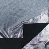 Foiled Spandex Black Metallic