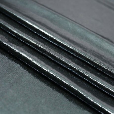 Mercury Titanium Foiled Spandex Fabric - Black/Pink, 4-Way Stretch, 56" Width (1 Yard)