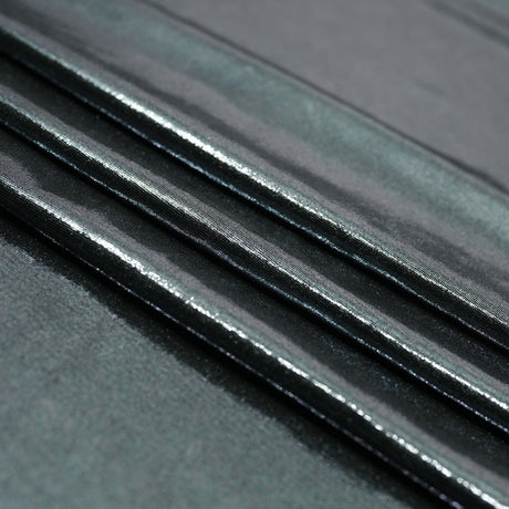Foiled Spandex Black Metallic