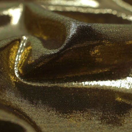 Foiled Spandex Black Metallic