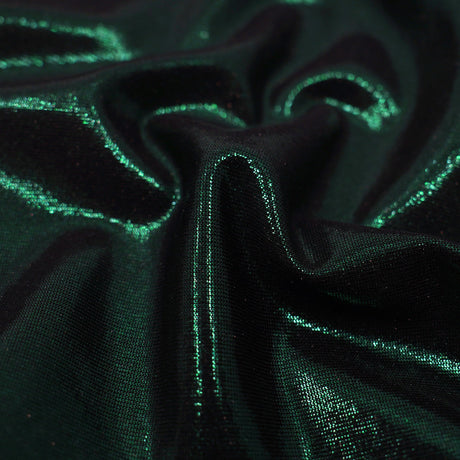 Mercury Titanium Foiled Spandex Fabric - Black/Pink, 4-Way Stretch, 56" Width (1 Yard)