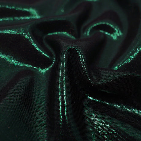 Foiled Spandex Black Metallic