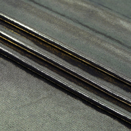 Foiled Spandex Black Metallic