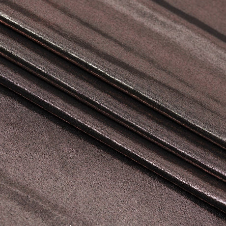Foiled Spandex Black Metallic