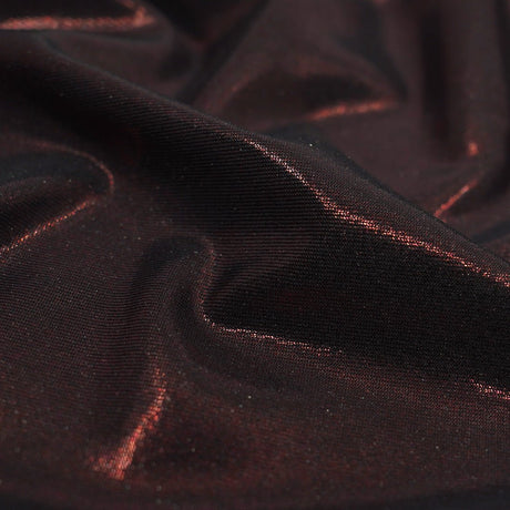 Foiled Spandex Black Metallic